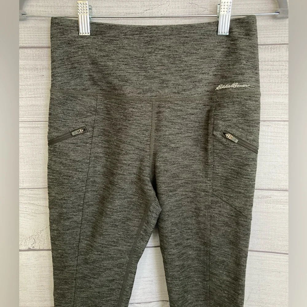 Eddie Bauer | Women’s Athletic Heather Green Leggings - Picture 3 of 8